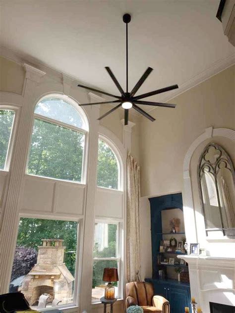 install ceiling fan on cathedral